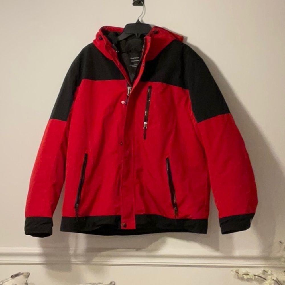 Club Room Red and Black Ski Jacket